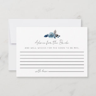 Dusty Blue Advice for the Bride Cards