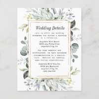 Dusty Blue and Gold Elegant Rustic Floral Wedding