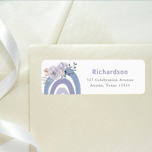 Dusty Blue and Purple Boho   Rainbow