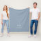 Dusty Blue and White | Modern Monogram