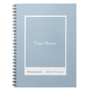 Dusty Blue Block Quote Classic Notebook