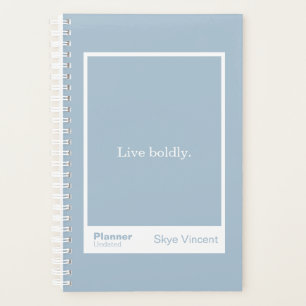 Dusty Blue Block Quote Small Planner