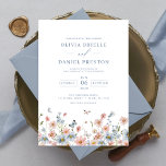 Dusty Blue Blush Pink Elegant Garden Wedding Invitation<br><div class="desc">Celebrate the bride-to-be with a Garden Vintage Wedding invitation. Featuring soft tones and delicate floral accents, this design captures the charm of a timeless garden celebration. With vintage-inspired details and elegant typography, the invitation sets the tone for a sophisticated and serene bridal shower. Perfect for outdoor or garden-themed gatherings, it...</div>