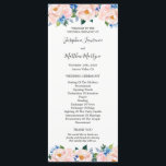 Dusty Blue Blush Pink Floral Eucalyptus Wedding Programme<br><div class="desc">These wedding programs feature a modern watercolor floral design with dusty blue and blush pink flowers and eucalyptus foliage. The front of the card has the ceremony and the back of the card lists the bridal party. These wedding programs are part of a collection which includes a range of matching...</div>