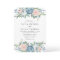 Dusty Blue & Blush Rose Floral Watercolor Wedding