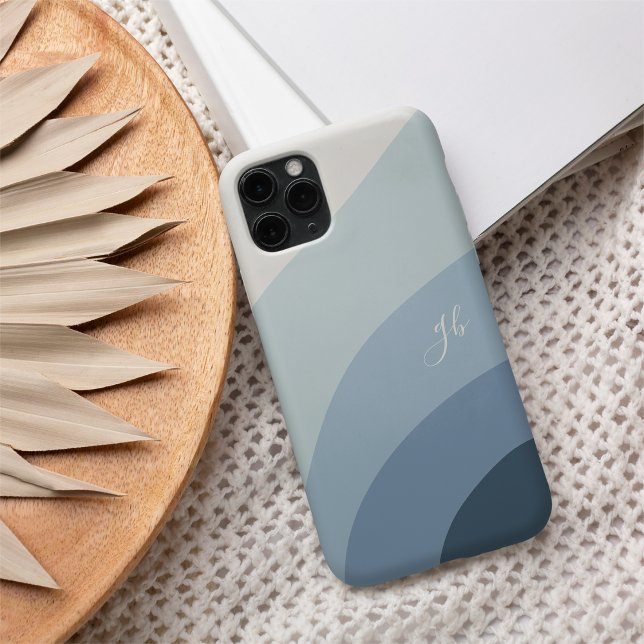 Dusty Blue Boho Colour Flow Case-Mate iPhone Case (Creator Uploaded)