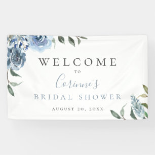 Dusty Blue Botanical Banner