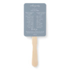 Dusty Blue Botanical Wedding Program