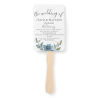 Dusty Blue Botanical Wedding Program