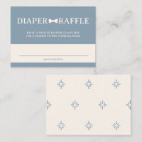 Dusty Blue Bow Tie Diaper Raffle