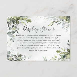 Dusty Blue Bridal Shower Boho Display Shower Cards