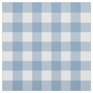 Dusty Blue Buffalo Plaid Fabric