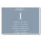 Dusty Blue Calligraphy Seating Chart