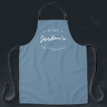 Dusty Blue Chef's kitchen name modern typography Apron<br><div class="desc">Introducing our Chef's Kitchen Custom Name Modern Typography dusty blue Apron, a stylish and personalised accessory for all the culinary aficionados out there. This apron combines contemporary design with customisable features, allowing you to express your culinary passion and make a fashion statement in the kitchen. The highlight of our apron...</div>