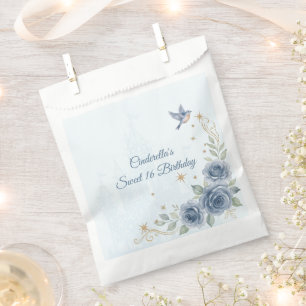 Dusty Blue Cinderella Sweet 16 Fairytale Favour Ba Bags