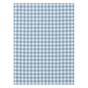 Dusty Blue Classic Gingham Check Tablecloth