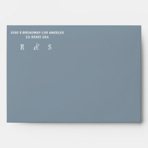 Dusty Blue Country Combined White Lace Wedding