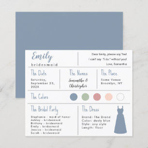 Dusty Blue Dress Colour Bridesmaid Information Car