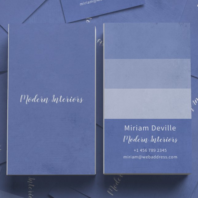 Dusty Blue Elegant Gradient Corporate Chic Business Card (Creator Uploaded)