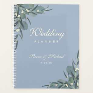 Dusty Blue Eucalyptus Botanical Wedding Planner