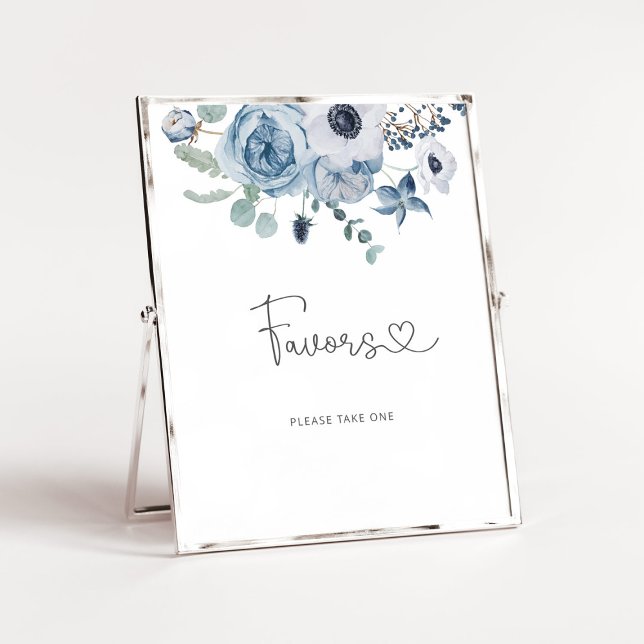 Dusty blue eucalyptus favours poster (Creator Uploaded)