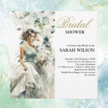 Dusty Blue Eucalyptus Greenery Bridal Shower