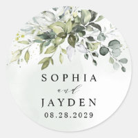 Dusty Blue Eucalyptus Greenery Succulent Wedding