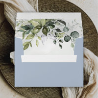 Dusty Blue Eucalyptus Greenery Succulent Wedding