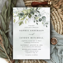 Dusty Blue Eucalyptus Greenery Succulent Wedding