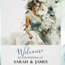 Dusty Blue Eucalyptus Greenery Wedding