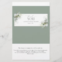 Dusty Blue Eucalyptus Shower Candy Bar Wrapper