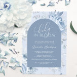 Dusty Blue Floral Baby in Bloom Baby Shower Invitation<br><div class="desc">Celebrate the upcoming arrival of your little one with this elegant Dusty Blue Floral Baby in Bloom Baby Shower Invitation. Adorned with a beautiful dusty blue floral design, this invitation is perfect for a baby in bloom shower. This invitation sets the tone for a chic and elegant celebration in honour...</div>