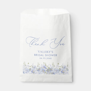 Dusty Blue Floral Bridal Shower Favour Bags