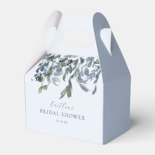 Dusty Blue Floral Bridal Shower Favour Box