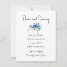 Dusty Blue Floral Charm Wedding Details