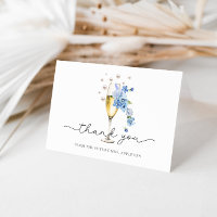 Dusty Blue Floral Pearls & Prosecco Bridal Shower