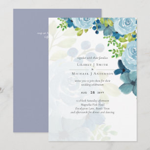 Dusty Blue Floral Wedding Trending Budget