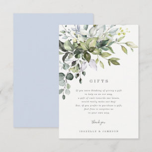 Dusty Blue Florals Gift Card