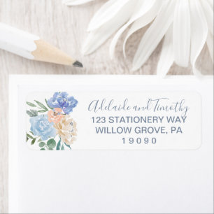 Dusty Blue Florals Wedding