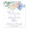 Dusty Blue Florals Welcome Wedding