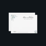 dusty blue flowers advice and wishes card<br><div class="desc">A dusty blue design with beautiful watercolor flowers. Feel free to change the colours and text details.</div>
