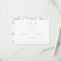 Dusty Blue Garden Floral Wedding
