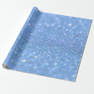 Dusty Blue Glitter Design Wrapping Paper
