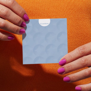 Dusty Blue Graphic Design Personalised Post-it Notes