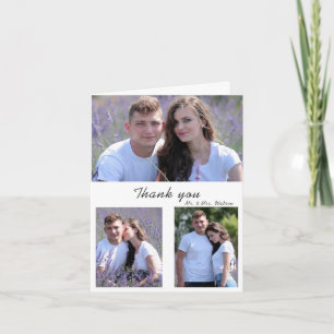 Dusty Blue Greenery Eucalyptus Leaves Wedding Thank You Card