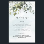 Dusty Blue Greenery Floral Boho Wedding Menu Cards<br><div class="desc">This design is available with two different dusty blue shades.  One option is more dustier than the other and leans towards a grey-dusty blue.  This one that you are currently viewing leans more towards blue for the watercolor splashes.  Compare each on-screen preview for a perfect match when it comes to...</div>
