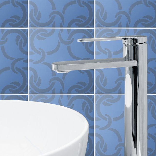  Dusty Blue Grey Celtic Knot Seamless Pattern Tile (Creator Uploaded)