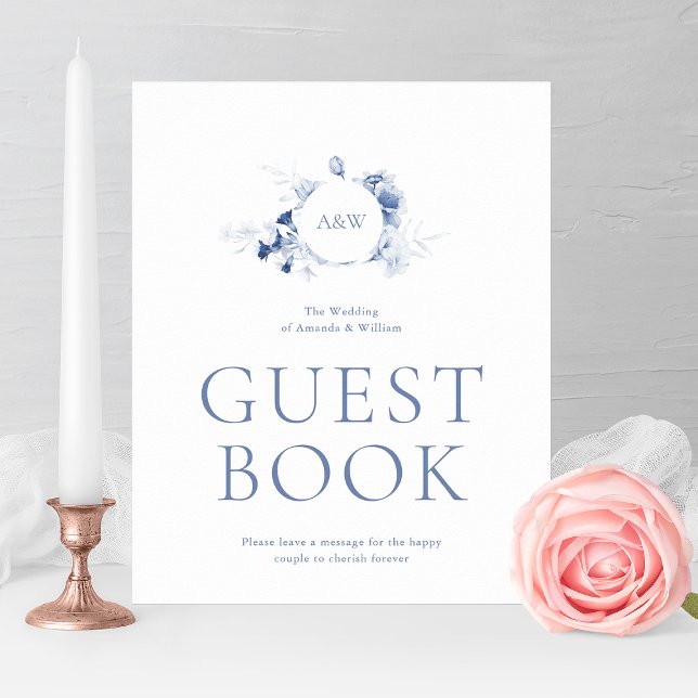 Dusty Blue Guest Book Sign (Creator Uploaded)