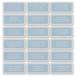 Dusty Blue Guest Recipient Name Address Shipping<br><div class="desc">18 Wedding Guest Recipient Name Address Shipping Labels | Dusty Blue Guest Recipient Name Address Shipping</div>