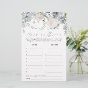 Dusty Blue How Old are the Bridal Shower Game